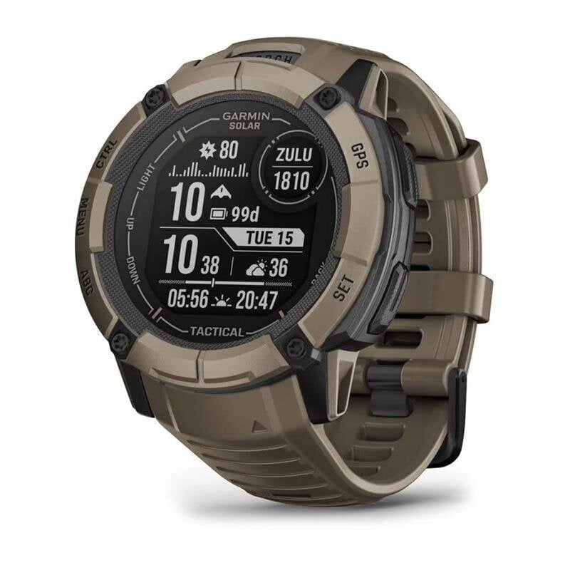 Garmin Instinct 2X Solar tactical edition, coyote tan 010-02805-02 hinta ja tiedot | Älykellot | hobbyhall.fi