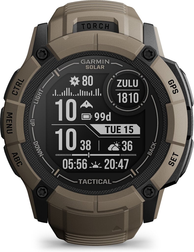 Garmin Instinct 2X Solar tactical edition, coyote tan 010-02805-02 hinta ja tiedot | Älykellot | hobbyhall.fi