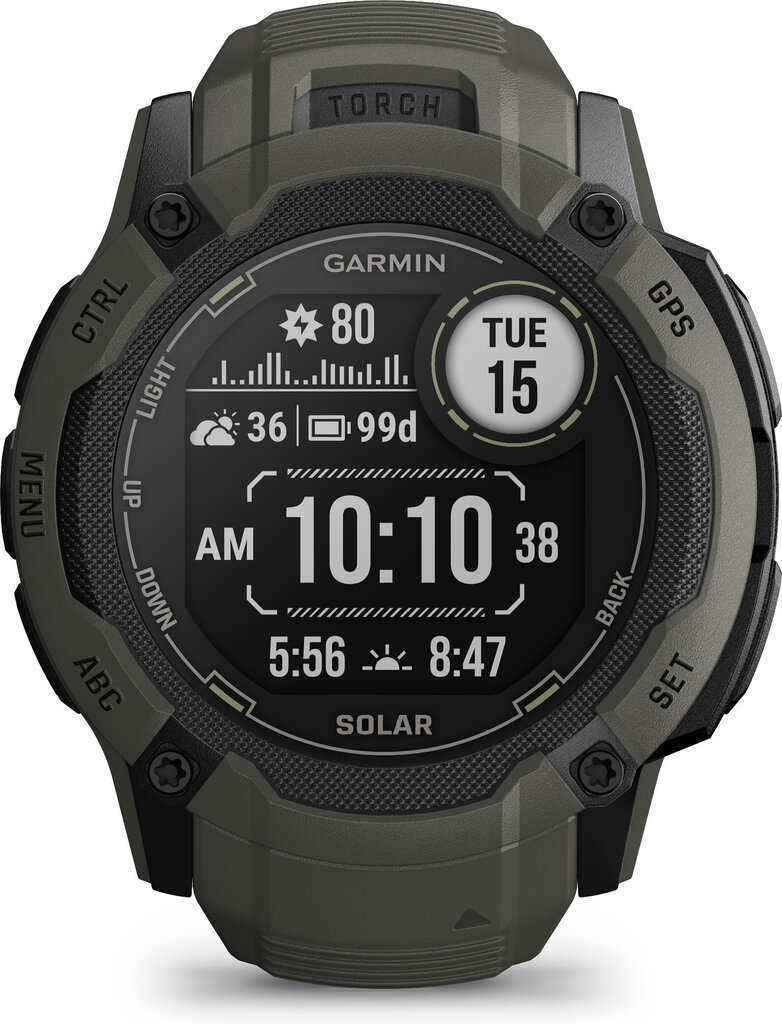 Garmin Instinct 2X Solar, moss 010-02805-05 hinta ja tiedot | Älykellot | hobbyhall.fi