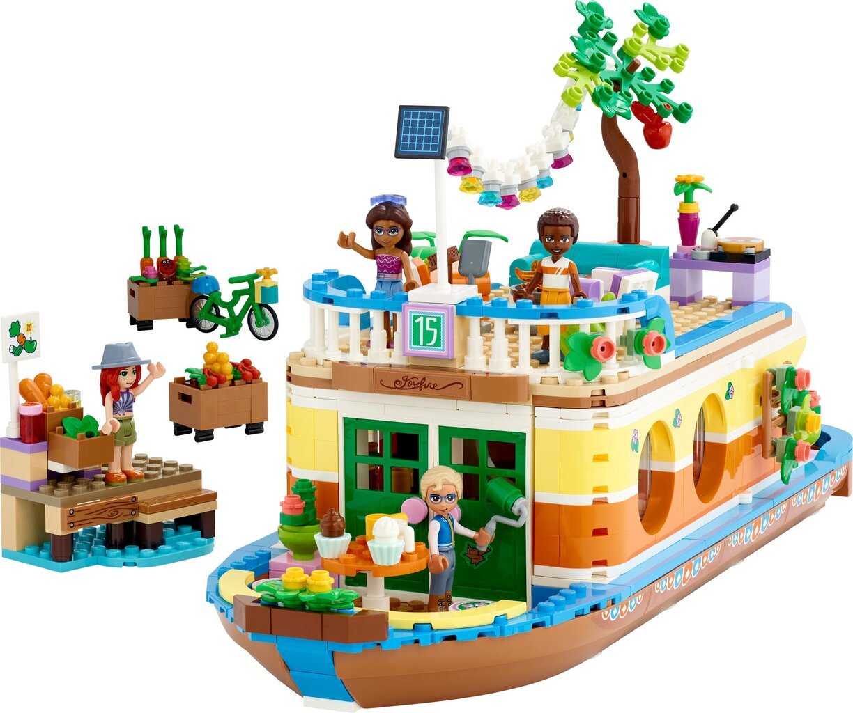 41702 LEGO® Friends Canal Asuntolaiva hinta ja tiedot | LEGOT ja rakennuslelut | hobbyhall.fi