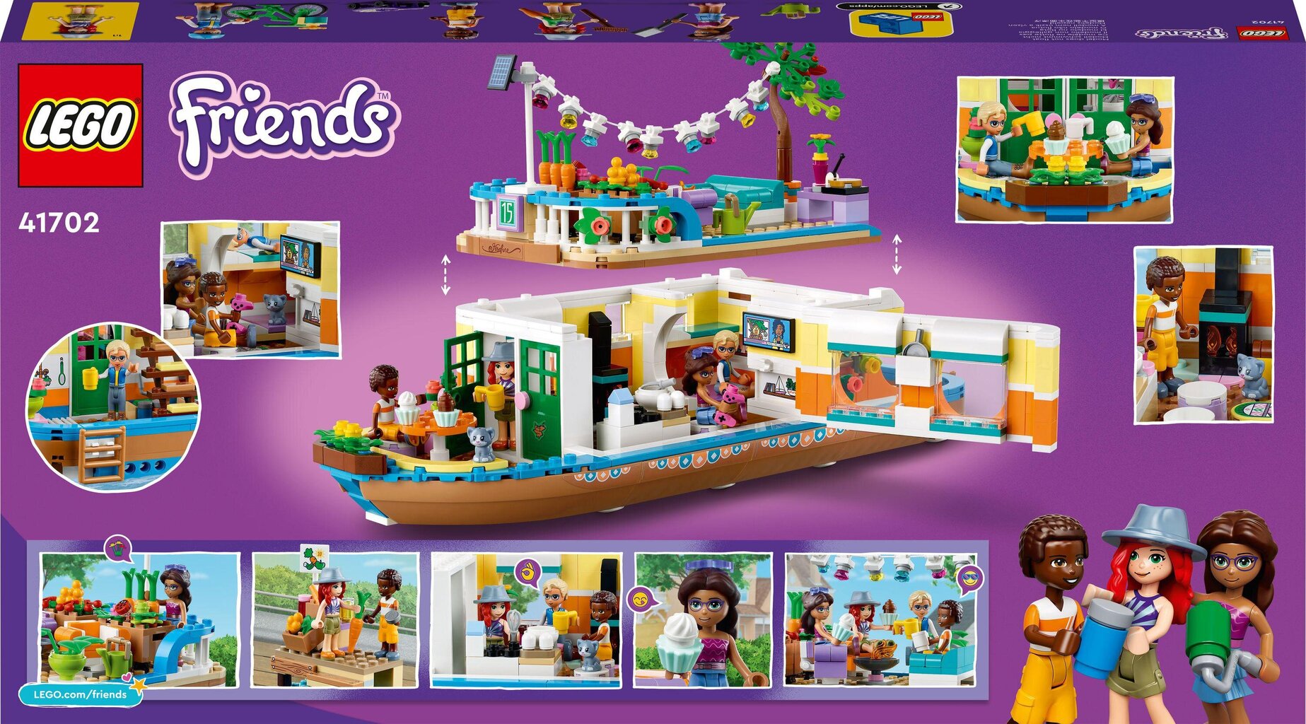 41702 LEGO® Friends Canal Asuntolaiva hinta ja tiedot | LEGOT ja rakennuslelut | hobbyhall.fi