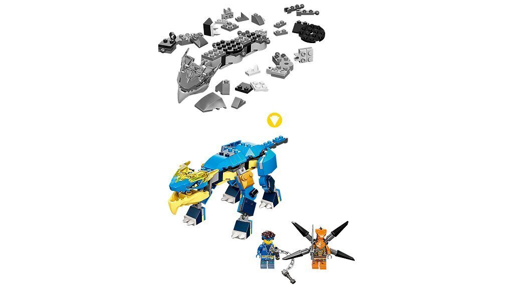 71760 LEGO® NINJAGO Evoluutio: Jayn ukkoslohikäärme hinta ja tiedot | LEGOT ja rakennuslelut | hobbyhall.fi