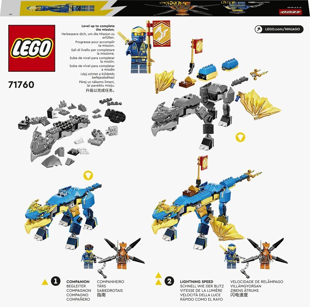 71760 LEGO® NINJAGO Evoluutio: Jayn ukkoslohikäärme hinta ja tiedot | LEGOT ja rakennuslelut | hobbyhall.fi