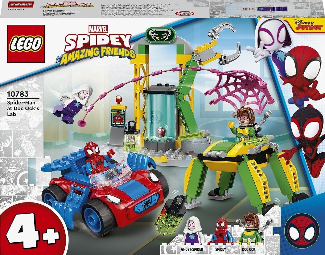 10783 LEGO® Spidey Spider-Man Doctor Octopus Laboratoriossa hinta ja tiedot | LEGOT ja rakennuslelut | hobbyhall.fi