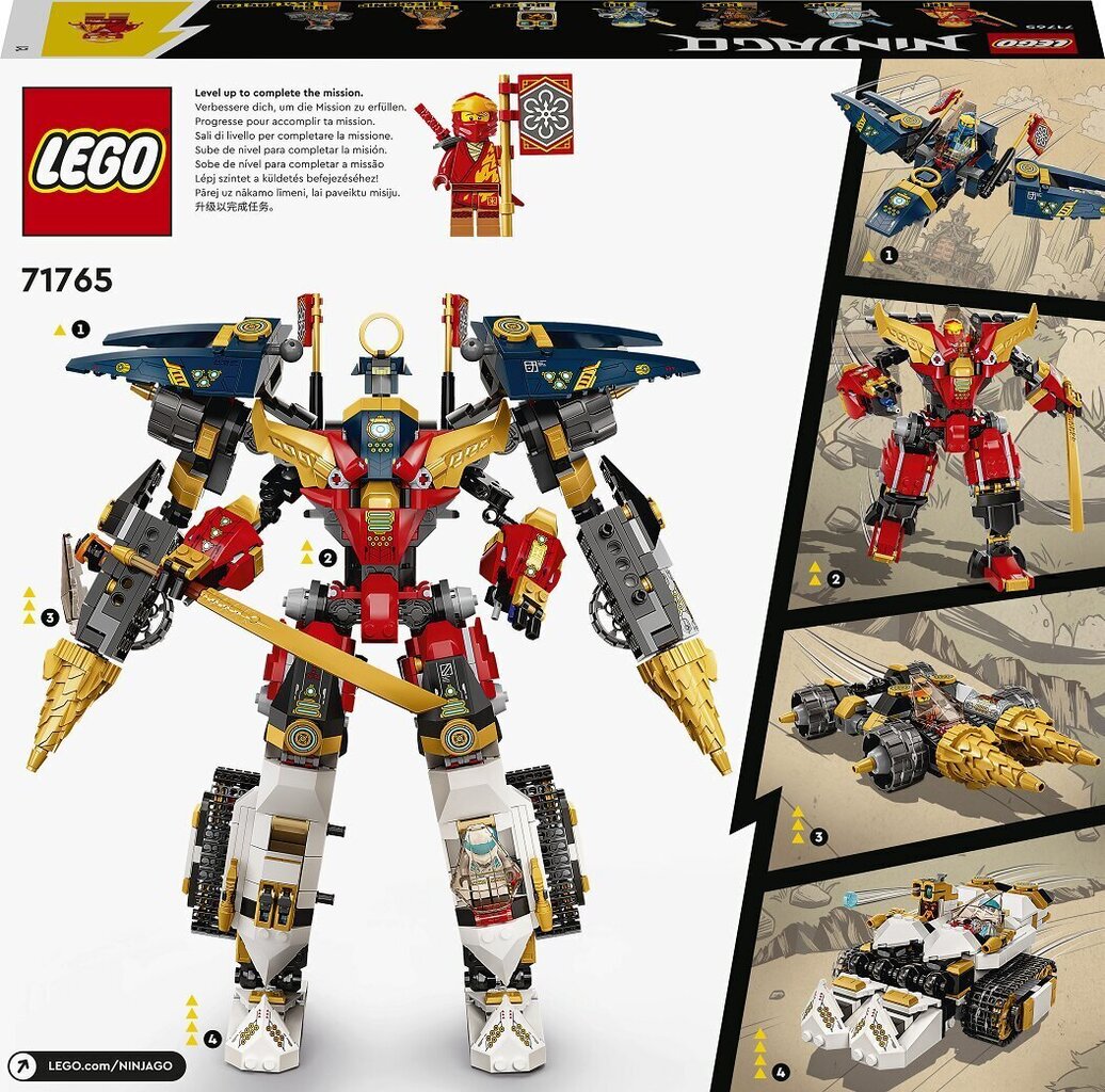 71765 LEGO® NINJAGO Ninja Ultra Combo Robotti hinta ja tiedot | LEGOT ja rakennuslelut | hobbyhall.fi