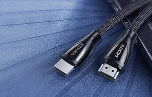 Kaapeli UGREEN HD140 HDMI 2.1, 8K 60Hz, 1m, musta hinta ja tiedot | Kaapelit ja adapterit | hobbyhall.fi