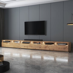 Selsey Rednaw 300 LED, ruskean värinen TV-pöytä hinta ja tiedot | TV-tasot | hobbyhall.fi