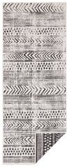 Northrugs Biri -matto, kaksipuoleinen, ulkokäyttöön 120 x 170 cm, musta / kerma hinta ja tiedot | Isot matot | hobbyhall.fi