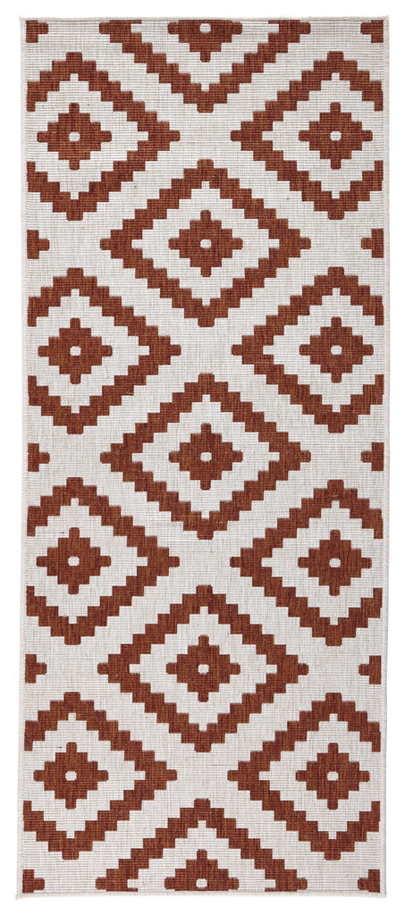 Northrugs Twin Malta Terra Cream -matto, 80 x 150 cm, ruskea / kerma hinta ja tiedot | Isot matot | hobbyhall.fi