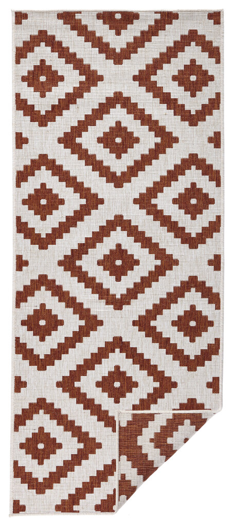 Northrugs Twin Malta Terra Cream -matto, 80 x 150 cm, ruskea / kerma hinta ja tiedot | Isot matot | hobbyhall.fi