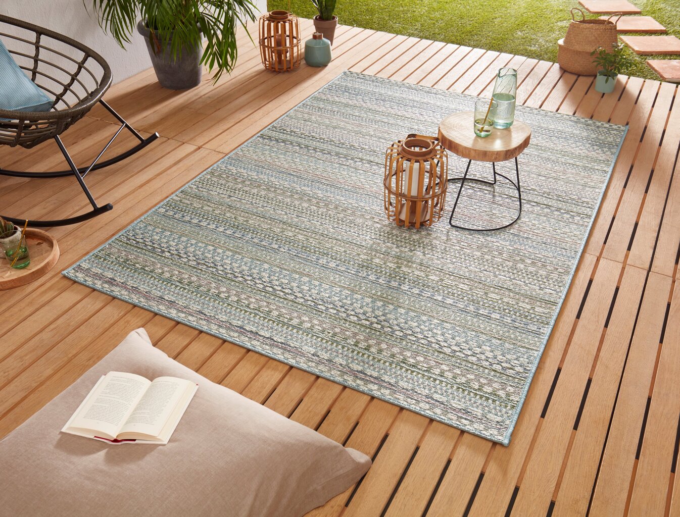 Northrugs Lotus Pine Pastel Multicoloured -matto, 200 x 290 cm, pastelli hinta ja tiedot | Isot matot | hobbyhall.fi