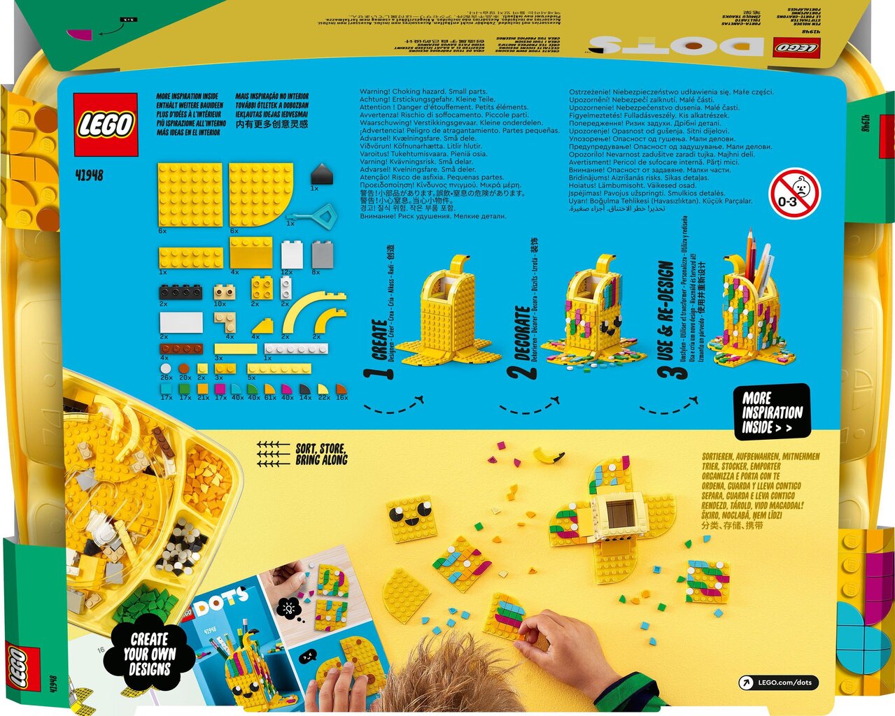 41948 LEGO® DOTS Upea banaanikynäteline hinta ja tiedot | LEGOT ja rakennuslelut | hobbyhall.fi