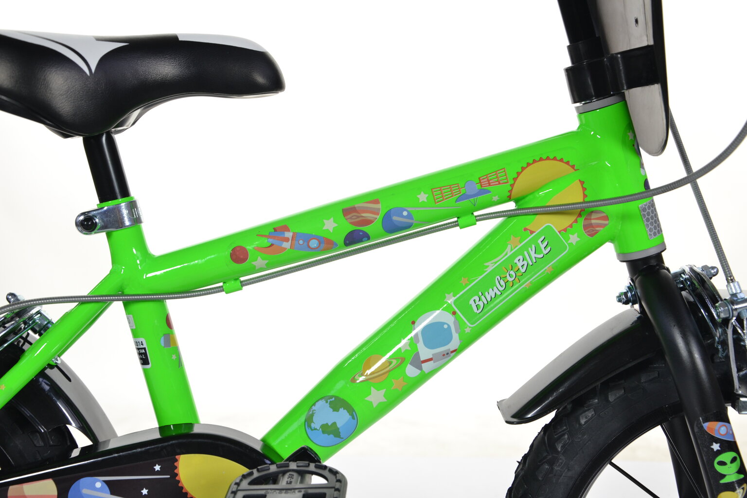 Lasten pyörä Bimbo Bike 16" Boy Cosmos, vihreä hinta ja tiedot | Polkupyörät | hobbyhall.fi