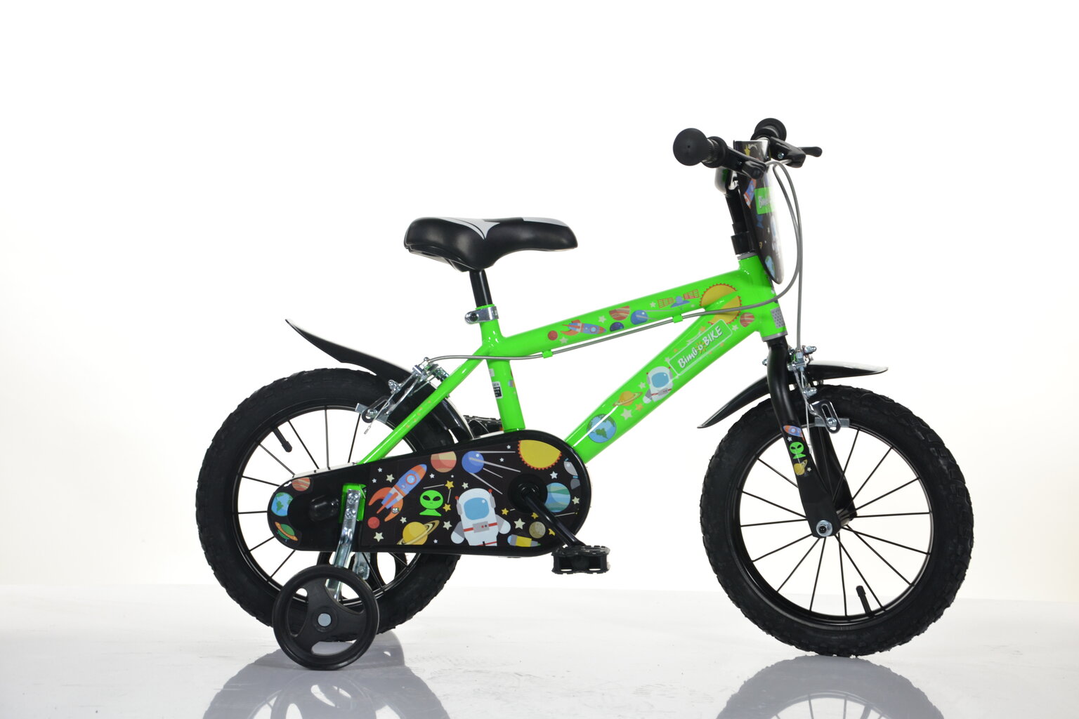 Lasten pyörä Bimbo Bike 16" Boy Cosmos, vihreä hinta ja tiedot | Polkupyörät | hobbyhall.fi