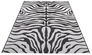 Cowhide look Black/White, 80x150 cm hinta ja tiedot | Isot matot | hobbyhall.fi