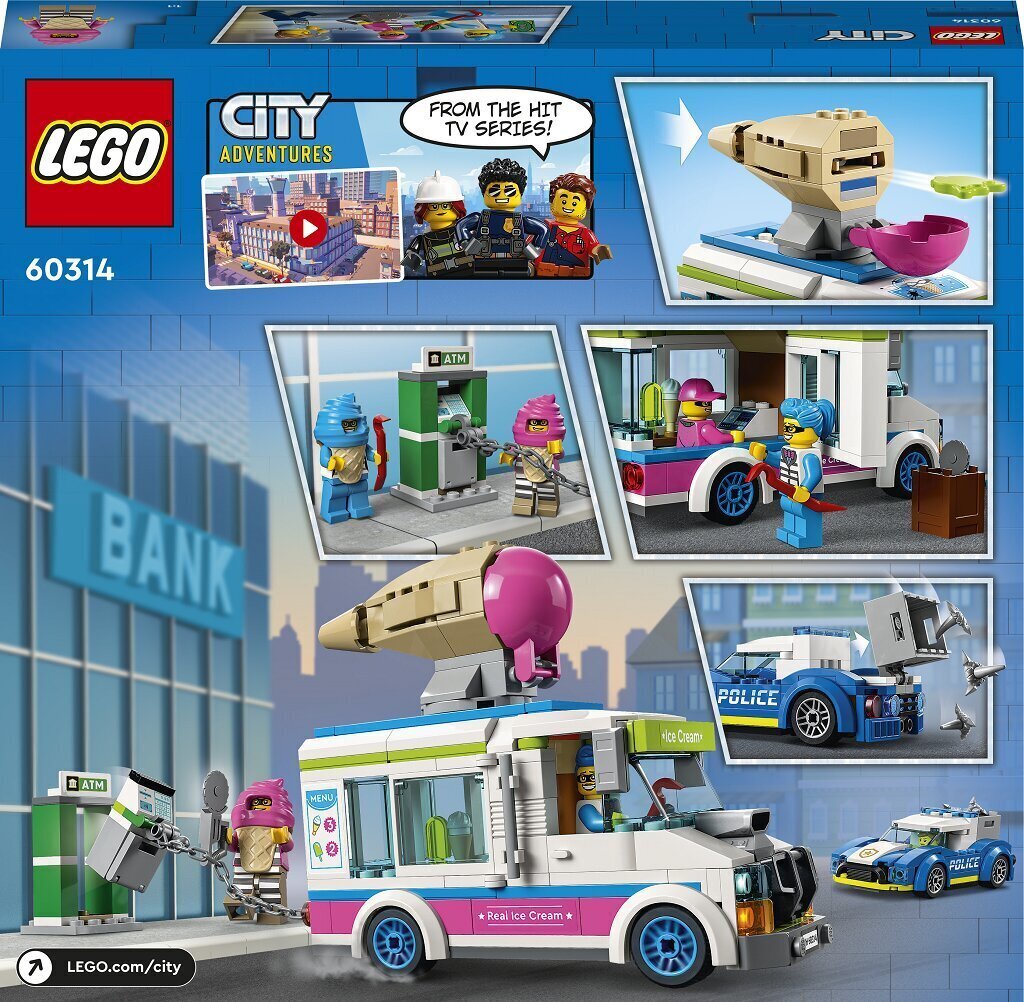 60314 LEGO® City Jäätelöauto ja poliisi hinta ja tiedot | LEGOT ja rakennuslelut | hobbyhall.fi
