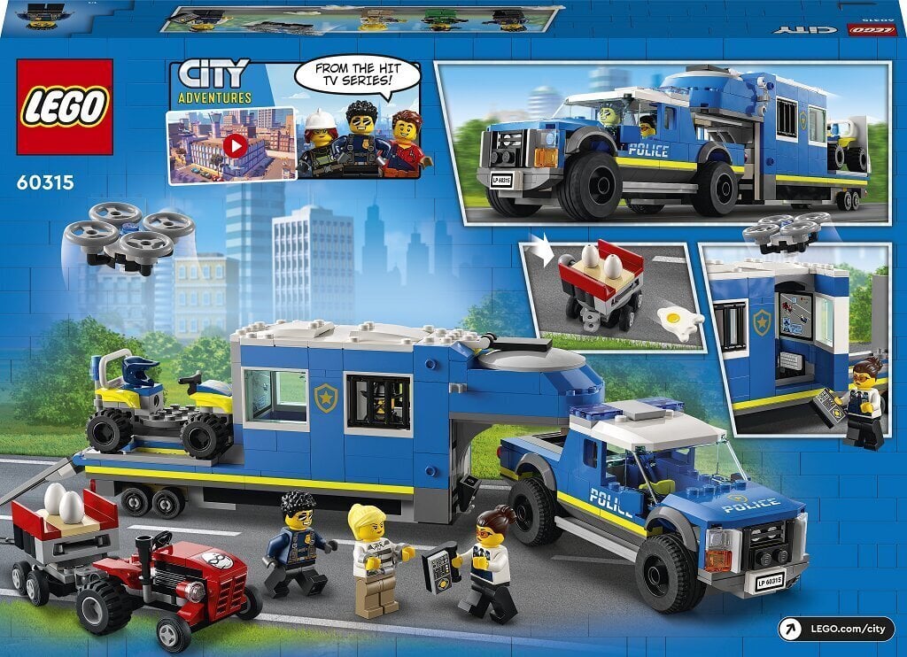 60315 LEGO® City Liikkuva poliisin komentokeskus hinta ja tiedot | LEGOT ja rakennuslelut | hobbyhall.fi