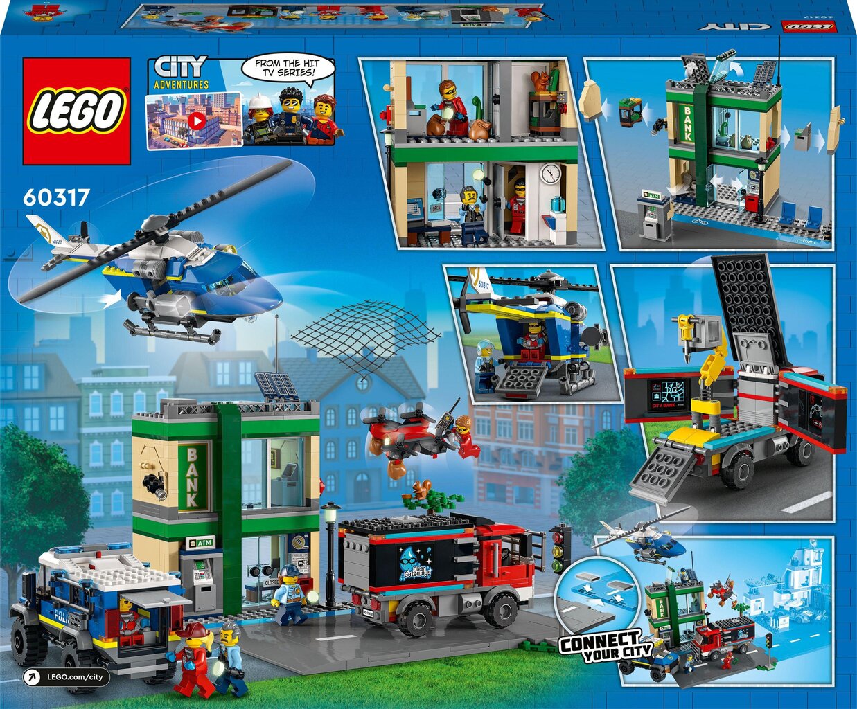 60317 LEGO® City Poliisi ja pankkirosvojen takaa-ajo hinta ja tiedot | LEGOT ja rakennuslelut | hobbyhall.fi