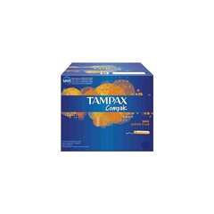 Super Plus tamponi Tampax Compak 18 kpl hinta ja tiedot | Tamponit ja terveyssiteet | hobbyhall.fi