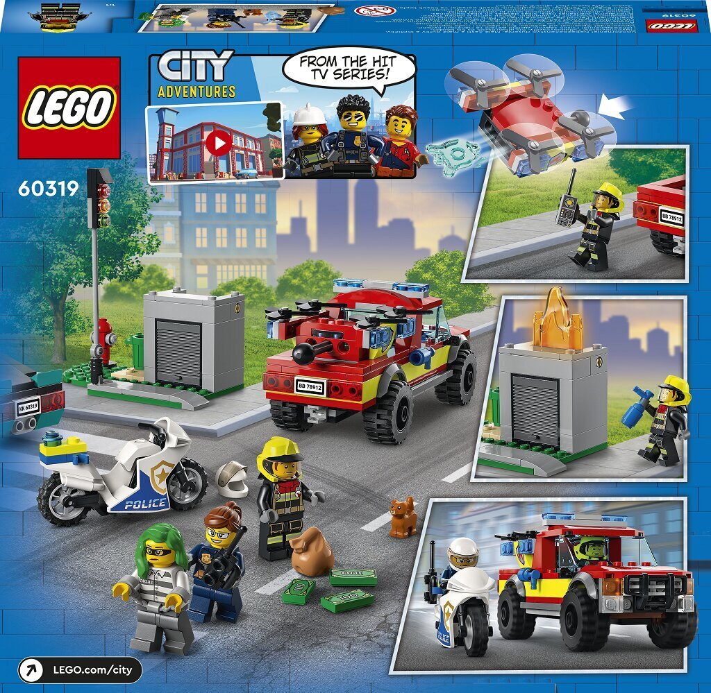 60319 LEGO® City Fire Rescue Operation ja Police Chase hinta ja tiedot | LEGOT ja rakennuslelut | hobbyhall.fi