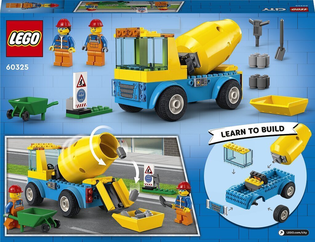 60325 LEGO® City betonimylly-auto hinta ja tiedot | LEGOT ja rakennuslelut | hobbyhall.fi