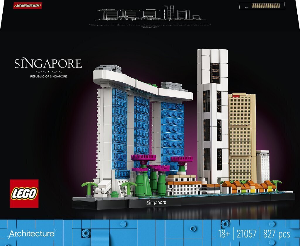 21057 LEGO® Architecture Singapore hinta ja tiedot | LEGOT ja rakennuslelut | hobbyhall.fi