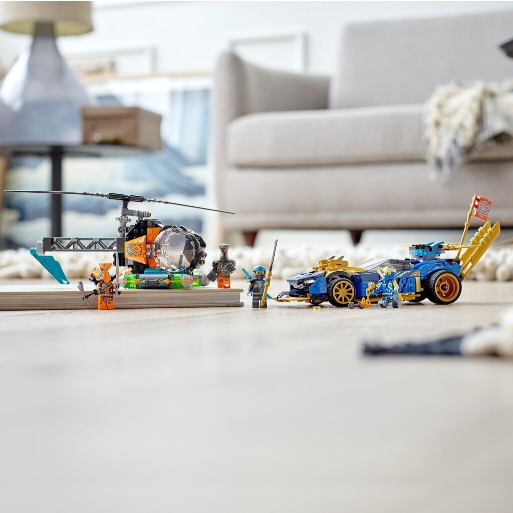 71776 LEGO® NINJAGO Evoluutio: Jayn ja Nyan kilpa-auto hinta ja tiedot | LEGOT ja rakennuslelut | hobbyhall.fi
