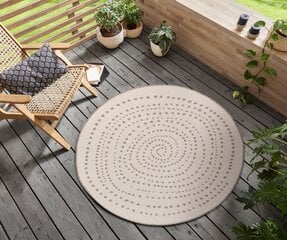 Northrugs Bali -matto, Ø140 cm, beige hinta ja tiedot | Isot matot | hobbyhall.fi