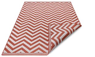 Northrugs Palma -matto, 150x80 cm, punainen/valkoinen hinta ja tiedot | Isot matot | hobbyhall.fi