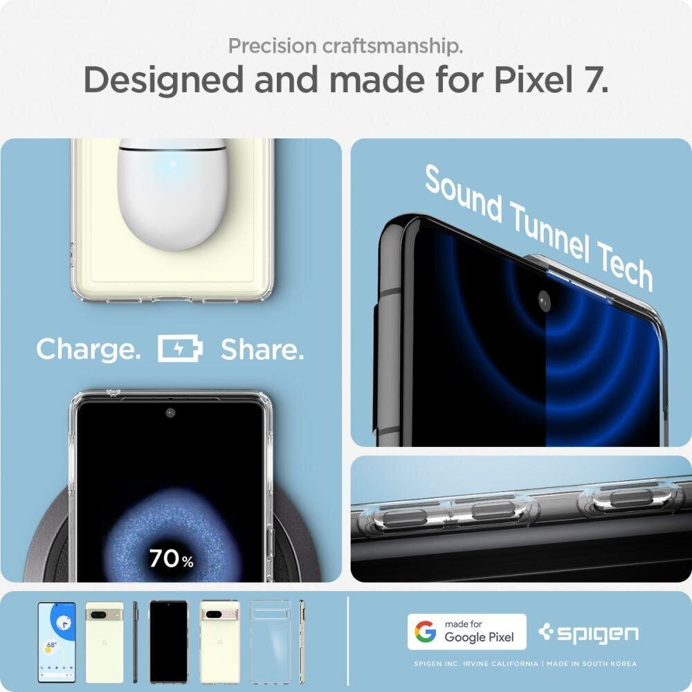 Spigen Suojakuori Ultra Hybrid Google Pixel 7 transparent hinta ja tiedot | Puhelimen kuoret ja kotelot | hobbyhall.fi