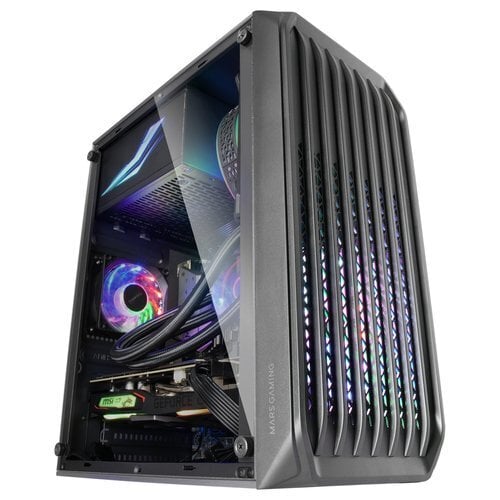 MARS GAMING MC-S2 PC Case mATX / FRGB / Window / MESH hinta ja tiedot | Tietokonekotelot | hobbyhall.fi