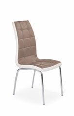 Halmar K, tuoli 4 kpl , ruskea/valkoinen hinta ja tiedot | Ruokapöydän tuolit | hobbyhall.fi
