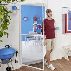 Alumiinirunko hyttysverkolla oviin Tesa Insect Stop Alu Frames Comfort 1,2x2,4 m, harmaa hinta ja tiedot | Tesa Verhot, verhotangot ja kaihtimet | hobbyhall.fi