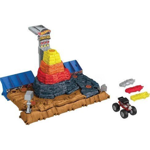 Hot Wheels Monster Truck Arena -kilpailurata hinta ja tiedot | Poikien lelut | hobbyhall.fi