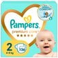 PAMPERS Premium Care vaipat, koko 2, 4-8kg, 136 kpl hinta ja tiedot | Vaipat | hobbyhall.fi