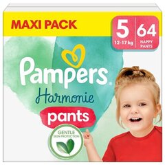 PAMPERS Harmonie Pants Maxi Pack, koko 5, 12-17 kg, 64 kpl hinta ja tiedot | Vaipat | hobbyhall.fi