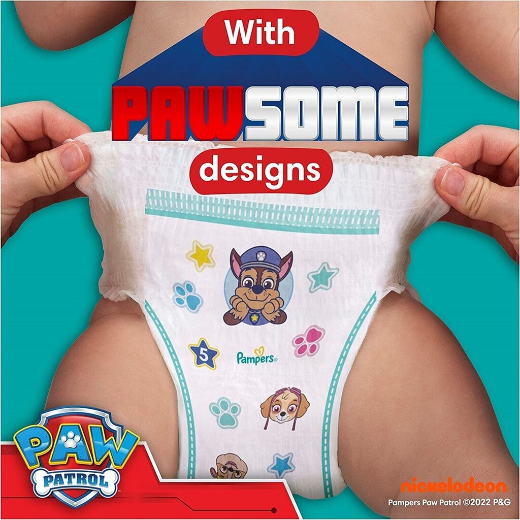 PAMPERS Pants Paw Patrol (Ryhmä Hau) -vaipat, koko 4, 9-15 kg, 72 kpl hinta ja tiedot | Vaipat | hobbyhall.fi