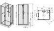 Neliseinäinen suihkukaappi Sanplast Classic II kpl-120s / CLII 90-120s hinta ja tiedot | Suihkukaapit ja suihkunurkat | hobbyhall.fi