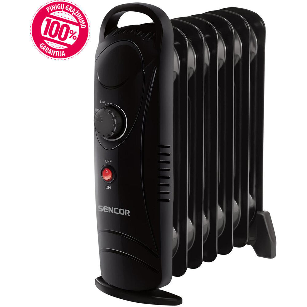 SENCOR SOH 2107BK - Öljypatteri, 700W, 7 osainen hinta ja tiedot | Lämmittimet | hobbyhall.fi