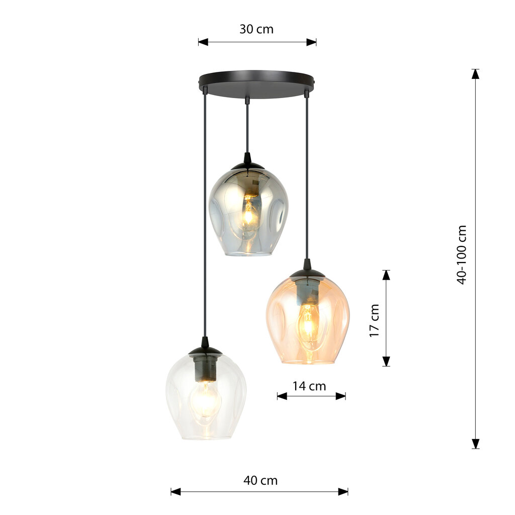 Emibig riippuvalaisin Istar 3 Premium BL hinta ja tiedot | Riippuvalaisimet | hobbyhall.fi