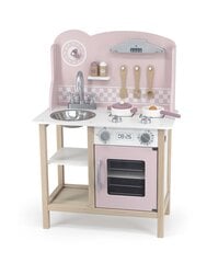 VIGA PolarB puinen keittiö hopea - vaaleanpunaisilla lisävarusteilla hinta ja tiedot | Viga Lelut | hobbyhall.fi