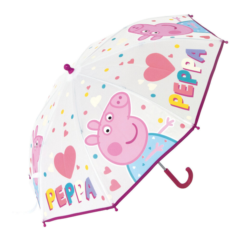 Sateenvarjo Peppa Pig (Pipsa Possu) pinkki (Ø 80 cm) hinta ja tiedot | Lasten asusteet | hobbyhall.fi