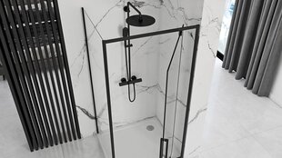 Suihkukaappi REA Rapid Swing Musta, 70x80,90,100 cm hinta ja tiedot | Suihkukaapit ja suihkunurkat | hobbyhall.fi