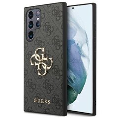 GUESS alkuperäinen suojakotelo suurella metallisella logolla Samsung Galaxy S22 puhelimelle, ruskean värinen hinta ja tiedot | Puhelimen kuoret ja kotelot | hobbyhall.fi