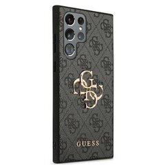 GUESS alkuperäinen suojakotelo suurella metallisella logolla Samsung Galaxy S22 puhelimelle, ruskean värinen hinta ja tiedot | Puhelimen kuoret ja kotelot | hobbyhall.fi