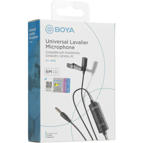 Boya Lavalier BY-M1S -mikrofoni hinta ja tiedot | Mikrofonit | hobbyhall.fi