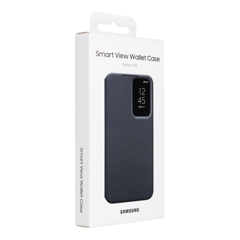 Smart View Cover -lompakkokotelo Samsung Galaxy S23+ -puhelimelle, musta hinta ja tiedot | Puhelimen kuoret ja kotelot | hobbyhall.fi