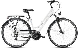 Polkupyörä Romet Gazela 1 28" 2023 17" / M, valkoinen hinta ja tiedot | Polkupyörät | hobbyhall.fi