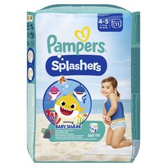 PAMPERS Pants Splashers -uimavaipat, koko 4, 9-15 kg, 11 kpl hinta ja tiedot | Vaipat | hobbyhall.fi