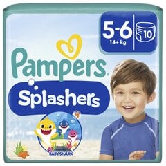 PAMPERS Splashers vaipat, koko 5, 14+ kg, 10 kpl hinta ja tiedot | Vaipat | hobbyhall.fi